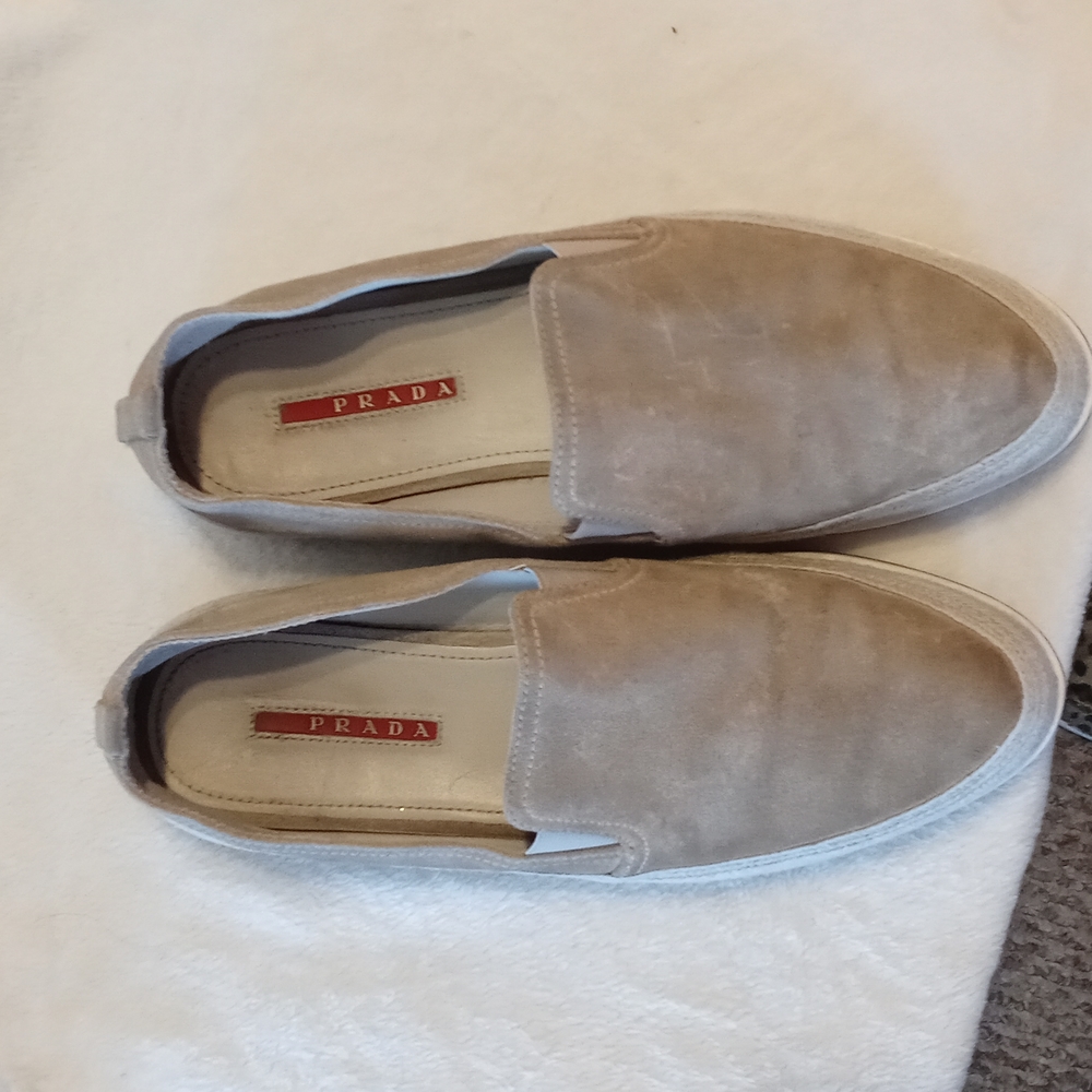 AUTHENTIC prada espadrilles slip on sneakers